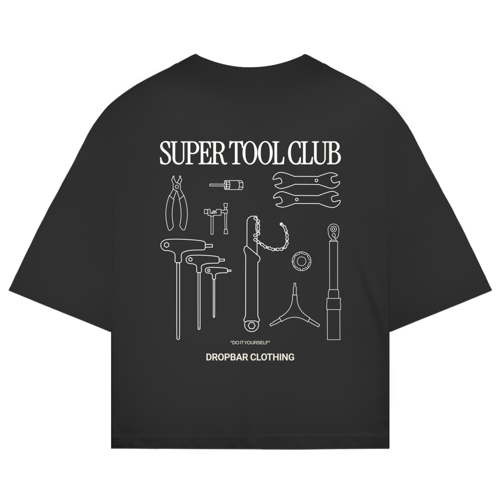 SUPER TOOL CLUB | Oversized Shirt Black