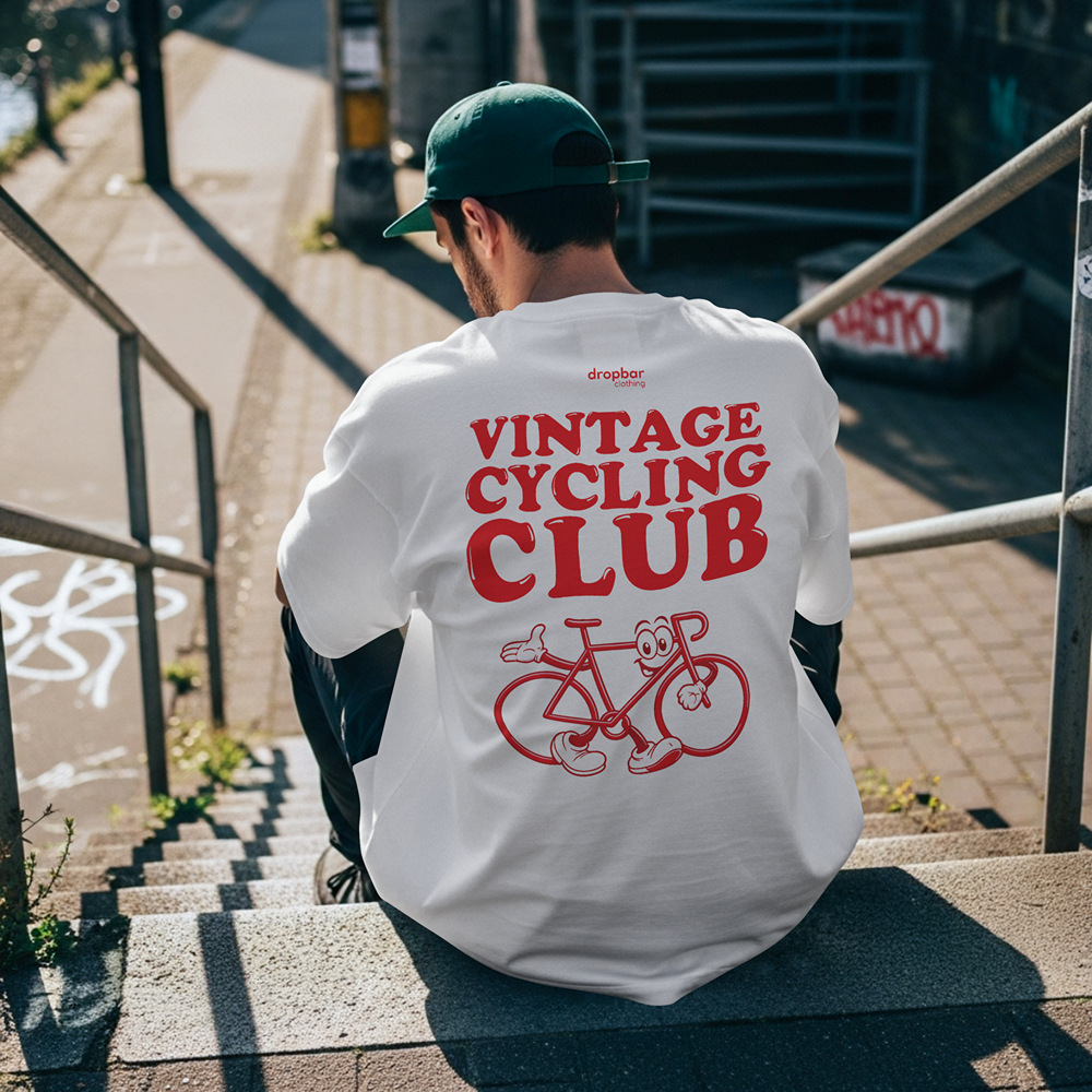 VINTAGE CYCLING CLUB | Oversized Shirt White