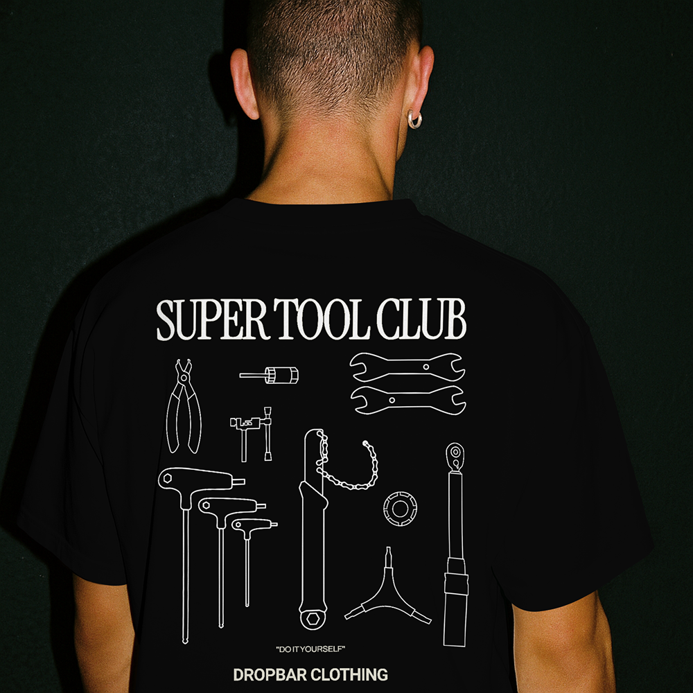SUPER TOOL CLUB | Oversized Shirt Black
